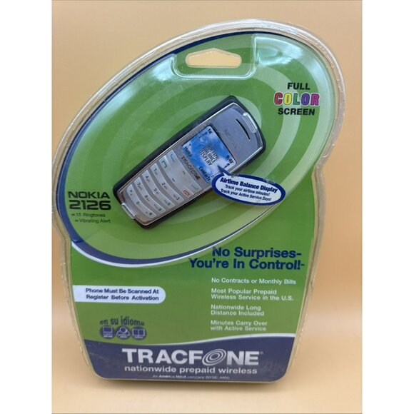 Nokia 2126 Tracfone Nationwide Prepaid Wireless Phone/Factory Sealed - Picture 2 of 7